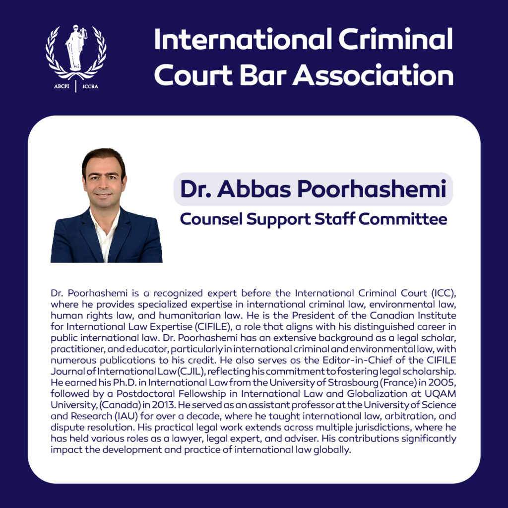 International Criminal Court – Bar Association Election 2024